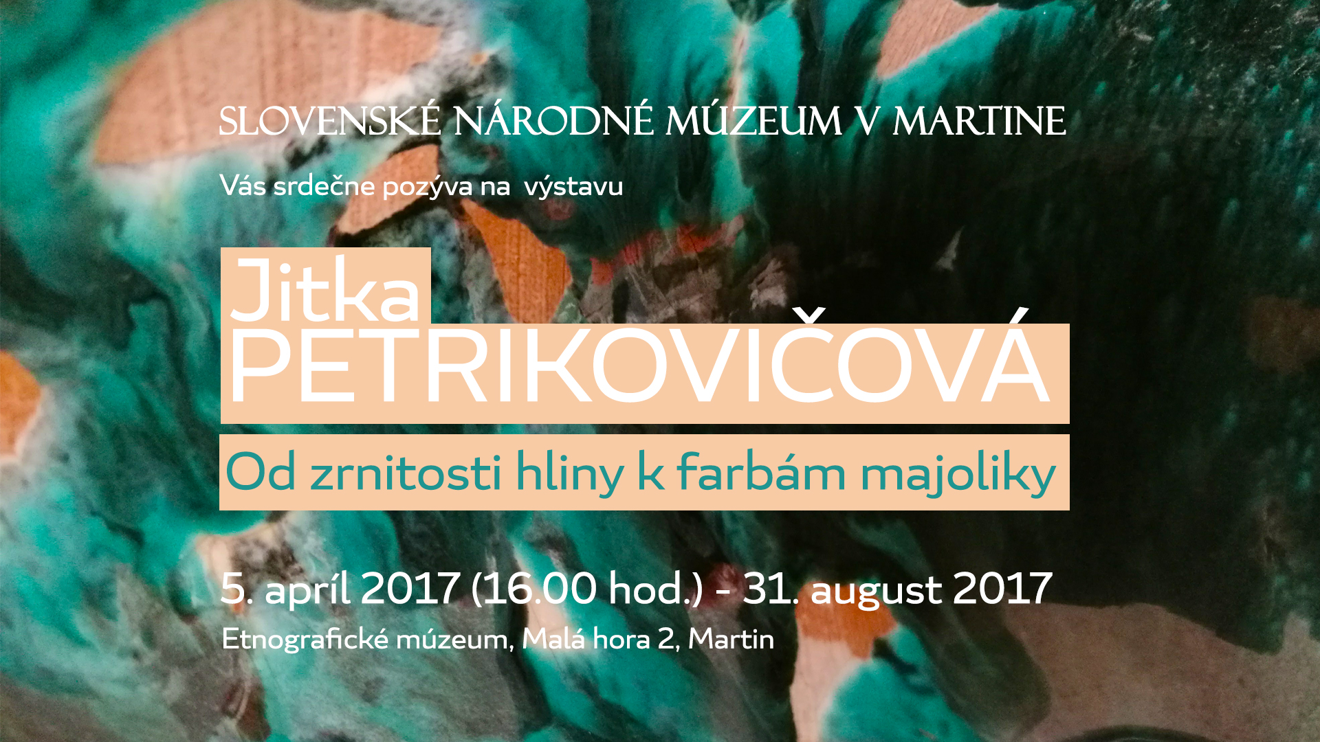 jitka petrikovicova od zrnitosti hliny k farbam majoliky Slovenske narodne muzeum v Martine
